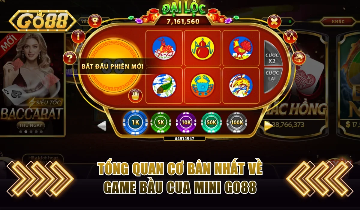 Bầu Cua Mini Go88 - Game Dân Gian Với Phiên Bản Siêu Tốc 2 Tổng quan cơ bản nhất về game bầu cua mini Go88