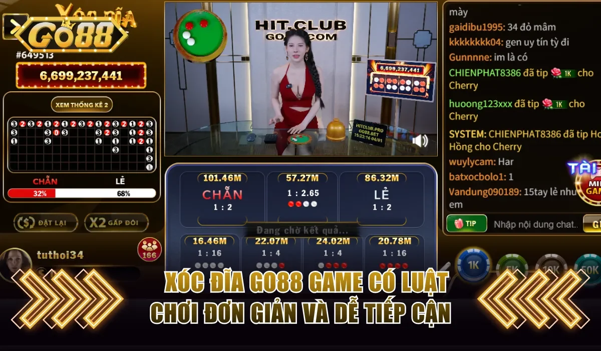 Mẹo Đánh Xóc Đĩa GO88 - Chiến Lược Thắng Liền Tay Hấp Dẫn 2 Xóc đĩa GO88 có cách chơi đơn giản và dễ tiếp cận